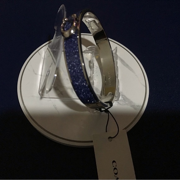 COACH BRACELET, SIGNATURE PUSH HINGED BANGLE - Picture 6 of 9